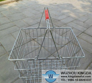 Chrome Wire Shopping Basket